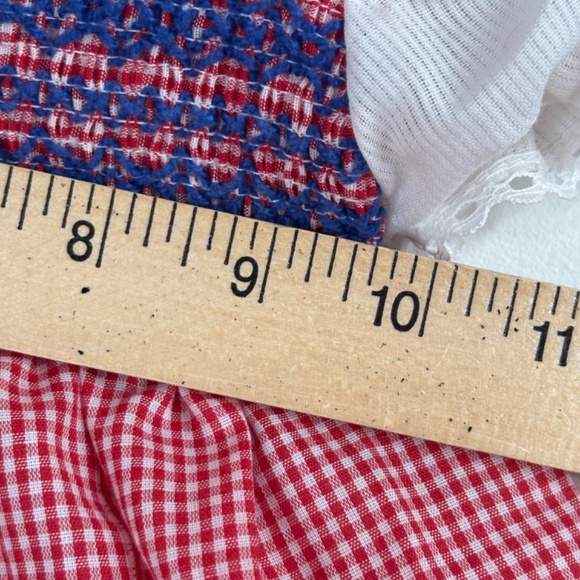 VTG 90s Smocked Dress 2T Toddle Time Short Sleeve Cottage Classic Xmas Holiday - Picture 7 of 8